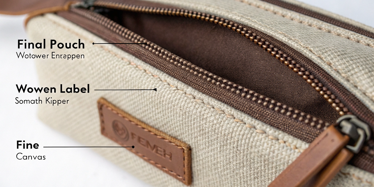 Details of the Custom Makeup Pouch